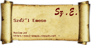 Szél Emese névjegykártya