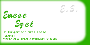 emese szel business card