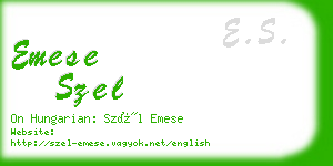 emese szel business card